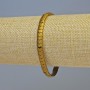 Hematite 'Snake' Bracelet, matte gold color, 5x4x3 mm diameter, 18 cm length, stretch