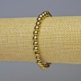 Hematite Bracelet, Gold-Tone, Smooth Beads, 6 mm Diameter, 18 cm Length, Stretch Cord