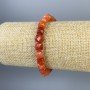 Mashan Nephrite Bracelet, Faceted Cube 7x7 mm, Length 18 cm, Stretch