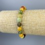 Assorted Bead Bracelet faceted ball 8mm+-, length 18cm+-, stretch
