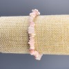 Pink Opal Chip Bracelet, 8x3 mm, 18 cm, stretch