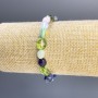 Bracelet Assorted Faceted, diameter 9x7 mm, length 18 cm, stretch