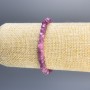 Tourmaline bracelet with faceted cubes, 5 mm diameter, 18 cm stretch