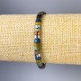Hematite Bracelet, Snake, diameter 5x3 mm +/-, length 18 cm +/- stretch