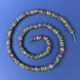 Natural Stone Jasper 'Dragon's Blood' Rondelle Beads 6x2mm on a Thread, Length 39 cm+
