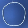 Natural mother-of-pearl Rondelle Beads 4x2mm on Thread, Length 39cm
