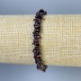 Garnet chip bracelet, diameter 6x3 mm +- , length 18 cm +- stretch