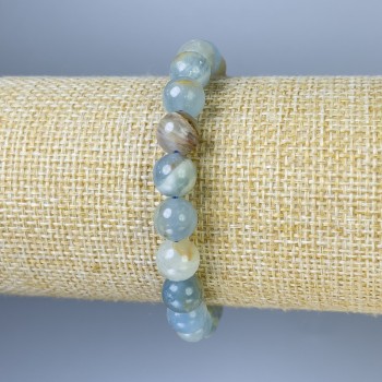 Calcite Bracelet Smooth Beads, 8mm diameter, 18 cm length +/- stretch