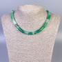 Agate Necklace with Smooth Cylindrical Beads, 15x8 mm, 45 cm long, with clasp