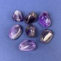 Amethyst pebble natural souvenir stone ~ size 10x15-15x25 mm (+/-) ~ weight 2-5 g (+/-) per piece (price per 100 g)