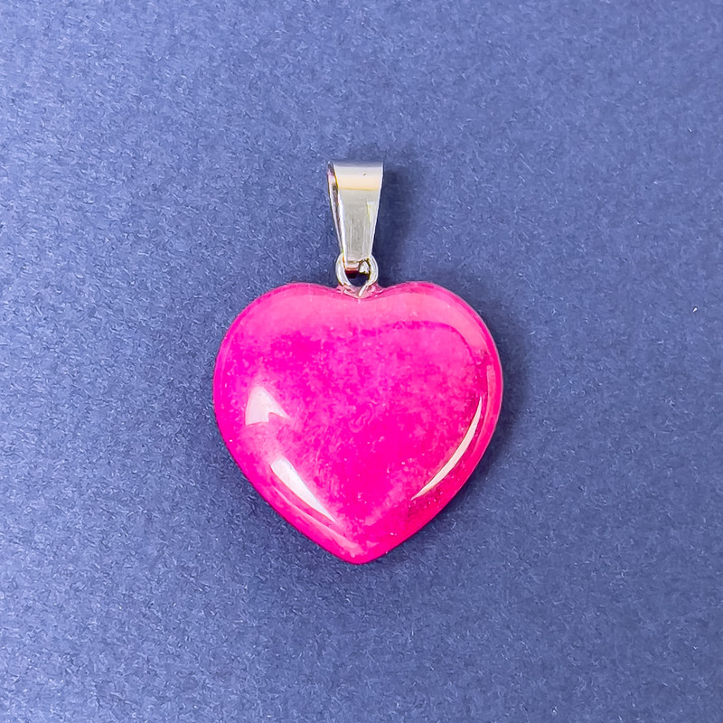 Heart Pendant Tourmaline (Tinted Stone) 20x20x6x30mm+