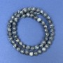 Labradorite Beads on Thread, Smooth Round Beads, 7 mm Diameter, 39 cm Length