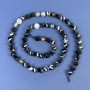 Faceted Agate Diamond Beads 6x5mm on Thread, Length 38cm+