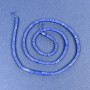Azurite Beads Square Rondelle 2.5x1mm on a Thread, Length 39 cm+