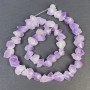Amethyst Beads Natural Unprocessed Stone in the Form of Nuggets, diameter 12-18x7-10mm+-, length 37cm+