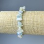 Morganite chip bracelet, 8-15 mm beads, 18 cm stretch