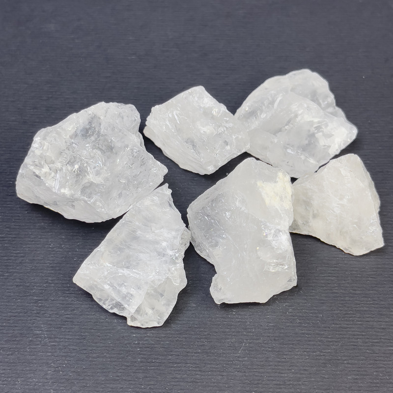 Natural Rock Crystal Raw Nuggets Without Drill Hole 26-30×16-20 mm (+/-) (per 100 g +/-)