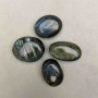 Price per 100 g. Polished Labradorite decorative stone, dimensions approx 20x30x40 mm, weight from 20 g