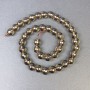 Faceted Smoky Quartz Beads 10mm on a Strand, Length 37 cm+