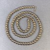 Smoky Topaz Beads, Smooth Round Balls 4–5 mm on Thread, Length 37 cm+
