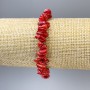 Bracelet of mother-of-pearl chips, bead size 9×2 mm, length 18 cm ±, elastic