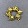 Jewelry findings - Pendant, gold-tone, 8x11 mm, +/- packaging 6 pcs