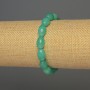 Aquamarine grain bead bracelet, size 12x8 mm, length ~18 cm, stretch