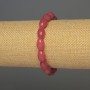 Tourmaline grain bead bracelet, bead diameter 12x8 mm, length 18 cm, stretch