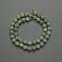 Moss Agate Beads - Faceted Round 8mm, on a thread, length 38cm+