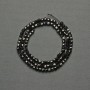 Faceted Tourmaline Beads 3mm Cubes on Thread, Length 39 cm+