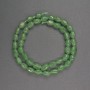 Nephrite beads, tumbled, 6×9 mm diameter, 38 cm length