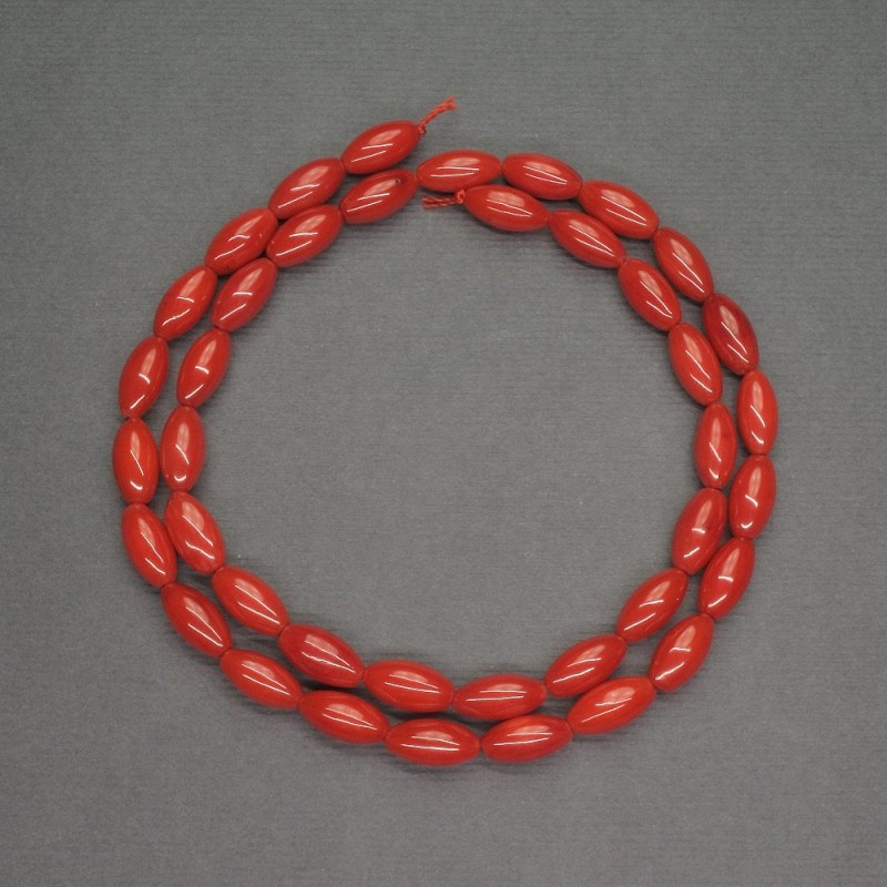 Natural Red Coral Beads, Seed Beads, 5×10 mm, Length 40 cm +/-
