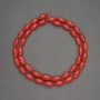 Natural Red Coral Beads, Seed Beads, 5×10 mm, Length 40 cm +/-