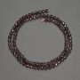 Garnet Beads, Faceted Round Bead, Diameter 4–5 mm, Length 39 cm ±