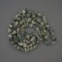Moss Agate Chip Beads on Fishing Line 5-10×3-5 mm, Length 80 cm