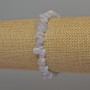 Bracelet Blue Agate Chips, 8-10×2-4 mm, length 18 cm, stretch