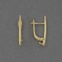 Gold-tone ear wires for earrings 22×2 mm – pair