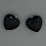 Heart-shaped Agate Pendant 25x25x27mm+