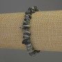 Hawk's Eye Bead Bracelet, 8×3 mm chips, 18 cm stretch