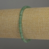 Nephrite Rondelle Bracelet, diameter 4×2.5 mm, length 18 cm stretch