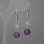 Earrings Assorted Faceted Bead 10mm+- 6mm+-, length 38mm+-