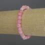 Tourmaline bracelet with faceted cube beads, 7 mm diameter, 18 cm stretch