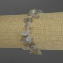 Labradorite chip bracelet, diameter 14–20×5–7 mm ±, 3 mm seed beads, 18 cm stretch