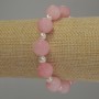Bracelet Acrylic Smooth Bead, diameter 12mm±, Pearls (artificial acrylic) smooth bead 6mm±, length 18cm stretch