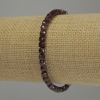 Garnet Bracelet with Faceted Cubes, 4 x 4 mm diameter, 18 cm stretch