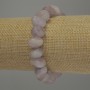 Amethyst faceted bracelet, diameter 11×9 mm, 18 cm stretch