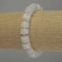 Adularia Rondelle Bracelet, 10×7 mm rondelles and 3 mm seed beads, 18 cm stretch