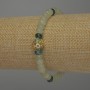 Onyx Rondelle Bracelet, 6x4 mm, 18 cm, stretch