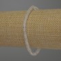 Mountain Crystal Rondelle Bracelet, diameter 4.5×2 mm, 18 cm stretch