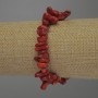 Coral Chip Bracelet, diameter 6–20×3–5 mm, length 18 cm, elastic